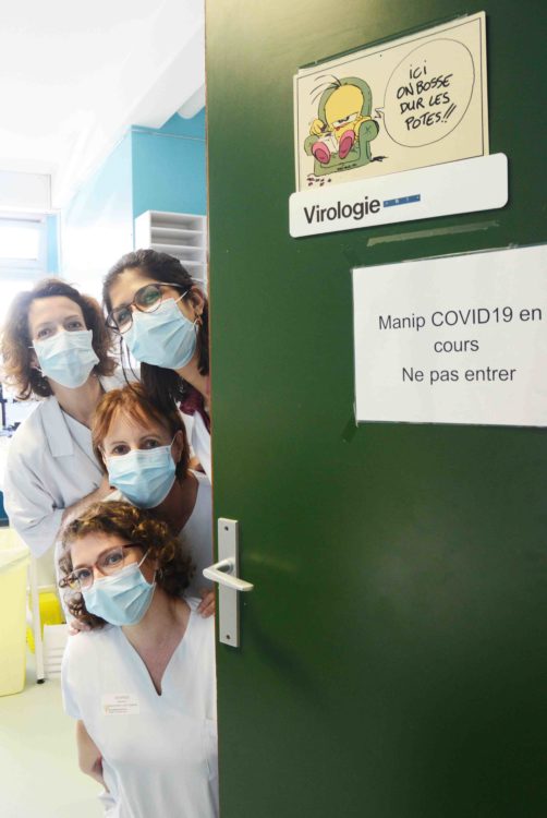 Covid-19, un labo sous pression